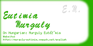 eutimia murguly business card